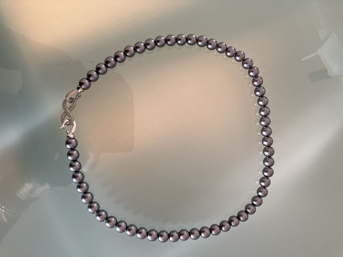 Perle (finte): Elegante Perlenkette mit schönem Verschluss – Nuovo (secondo la descrizione) da Weinfelden venduto da Seelillie 1
