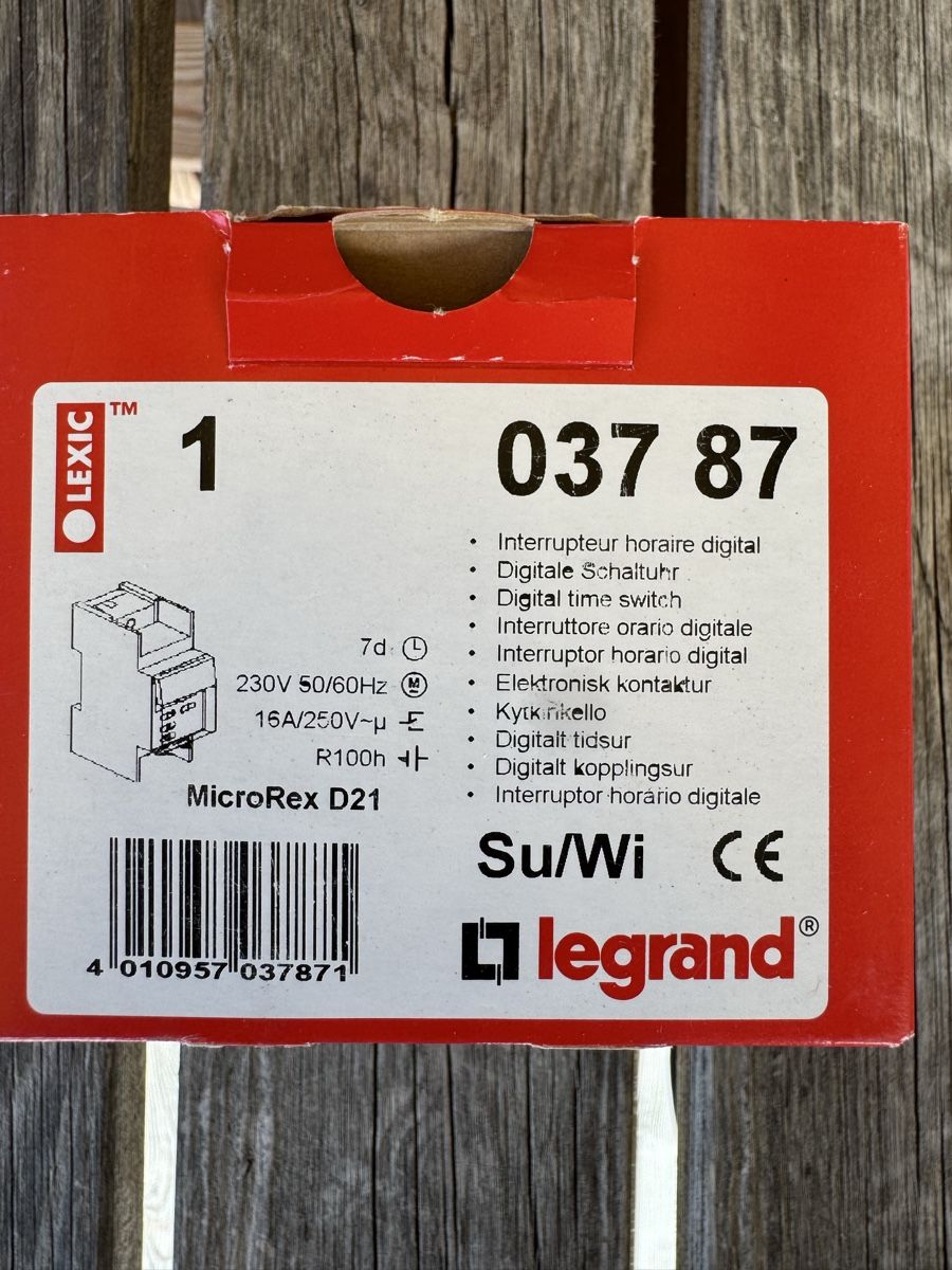 Legrand Elektronikbauteile: Legrand Lexic MicroRex D21 Schaltuhr - Top Zustand! – Neu und originalverpackt aus Unterwasser von Kaiser1652
