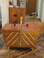 Nähkasten Holz - Vintage 1950 1960 Schubladen - Rarität.
