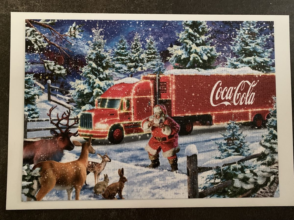 Puzzle: Coca Cola Weihnachtspuzzle von Schmidt 1000 Teile – Usato da Thun venduto da Chrabu 1