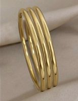 Lot de trois bracelet en acier inoxydable
