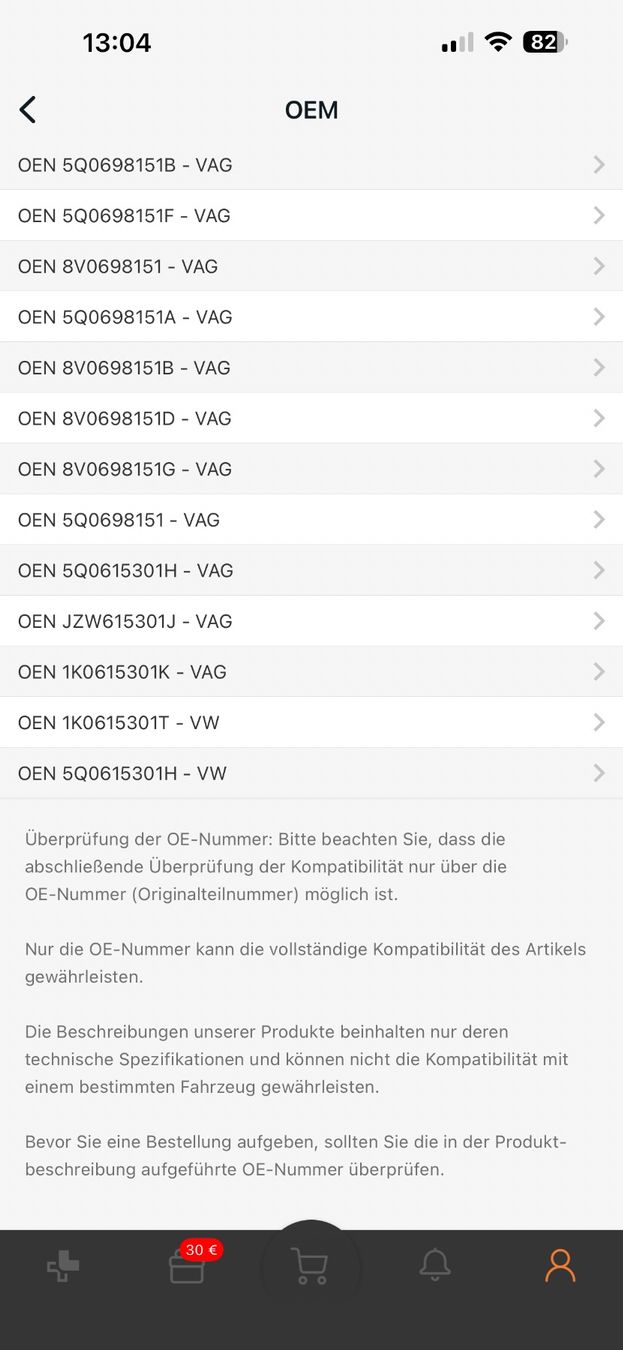 Volkswagen Tutti pezzi di ricambio auto: VW Golf 7 Vordere Bremssatz – Nuovo e nell'imballaggio originale da Rothrist venduto da -Galli-07 4