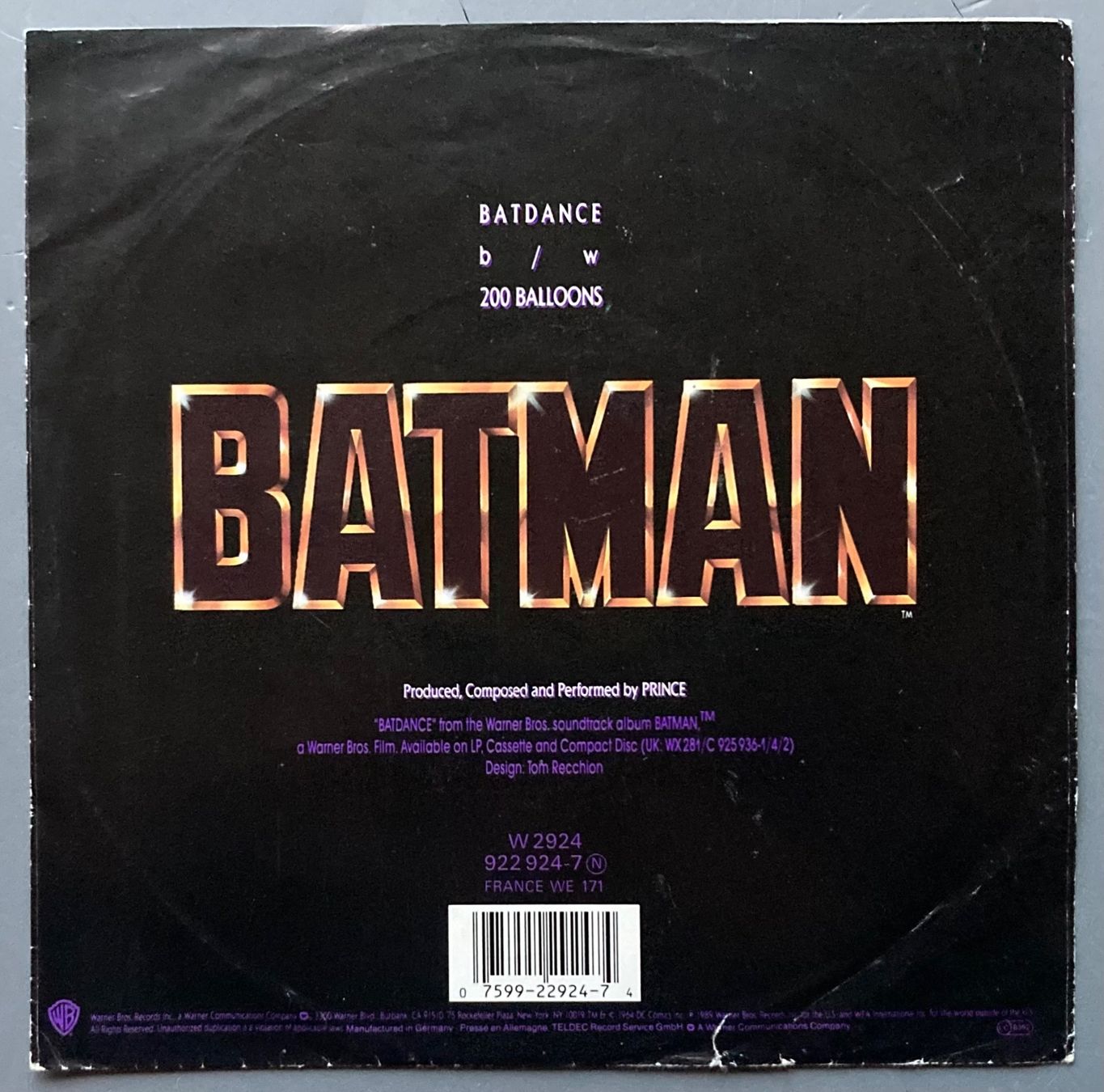Dischi in vinile: PRINCE - BATDANCE – Usato da Poliez-Pittet venduto da Newtown-Records 1