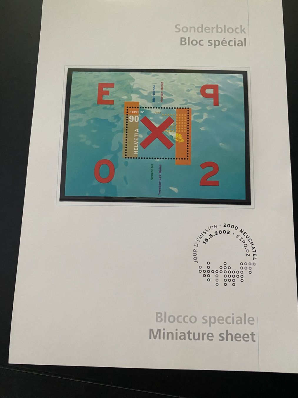 Alle Briefmarken: 2002 ** Sonderblock EXPO  ZN 1053  postfrisch – Neu (gemäss Beschreibung) aus Niederrohrdorf von park5
