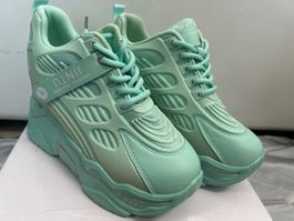 Plateau Schuhe Sneaker mint Gr 37 Neu