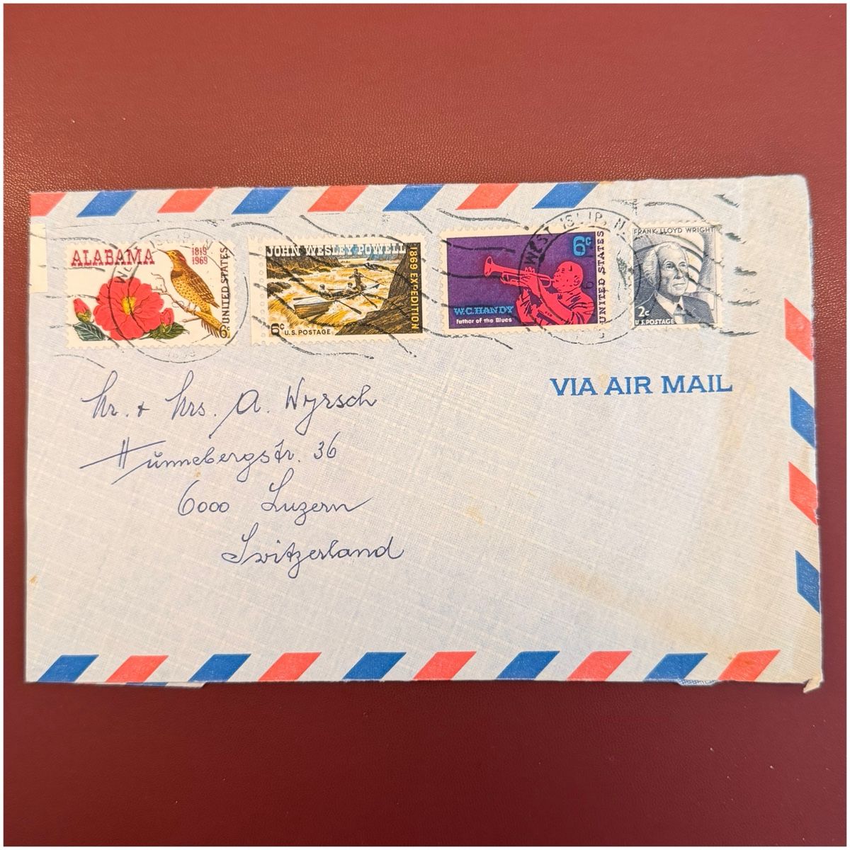 Tous les timbres: Luftpostbrief - Briefmarken USA - 1969 – D'occasion à Schlieren par RoPue