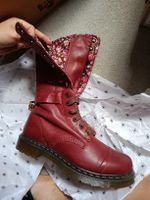 Bottes Dr. Martens femme rouge foncé - taille 39 - NEUVES 