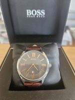 Montre Hugo Boss Ambassador, argent avec bracelet en cuir