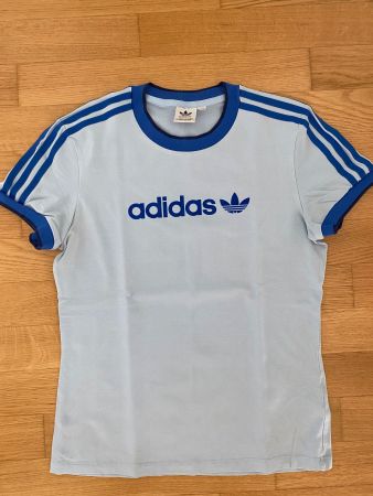 Adidas Shirt blau, getragen aber noch sehr schön GR. M