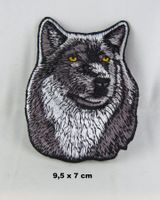 Cooler - WOLF - Aufnäher - Aufbügler - Stickerei - 9,5x7cm