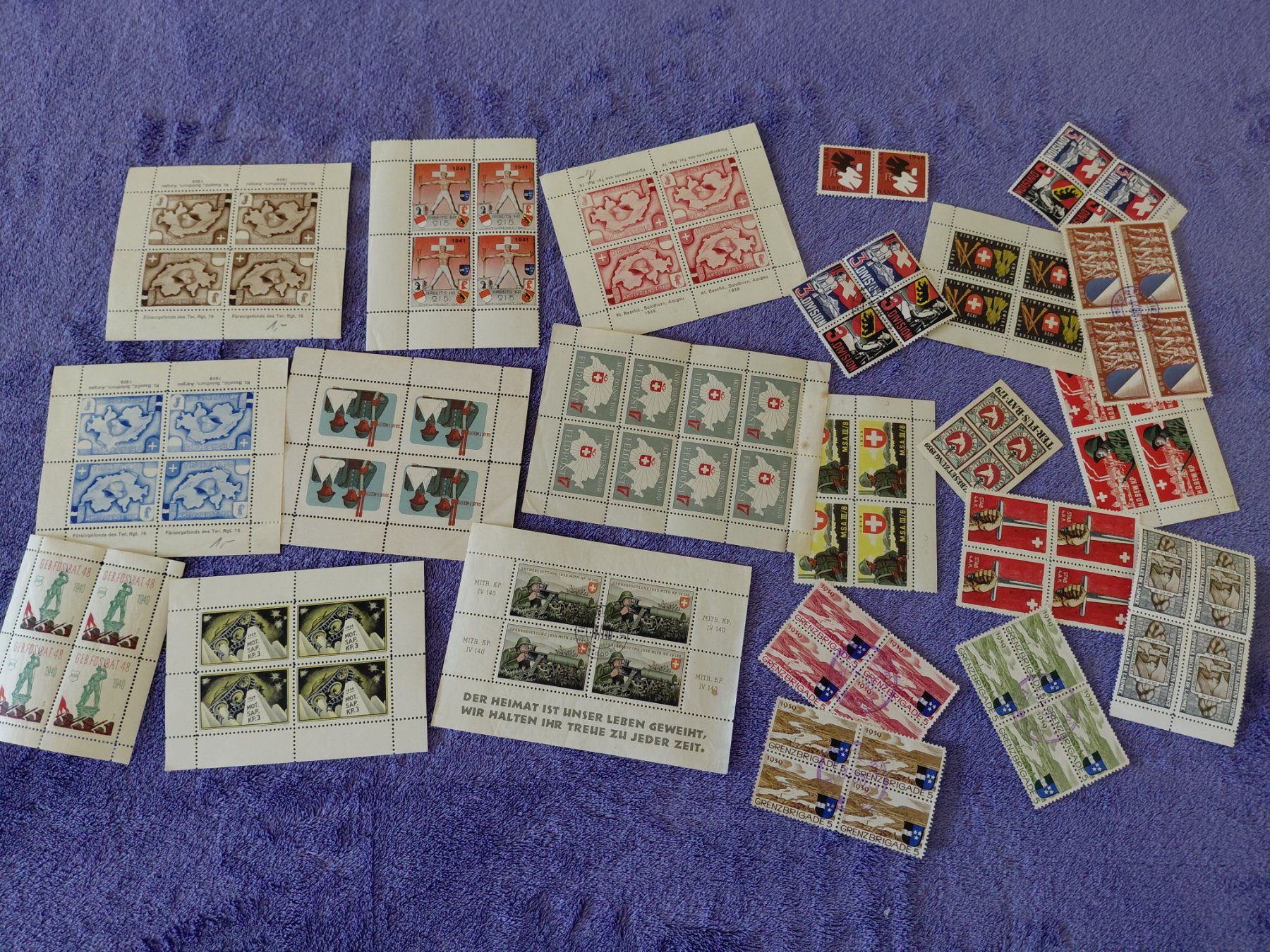 Tous les timbres: Superlos Soldatenmarken CH – D'occasion à Horw par Onurb008 1