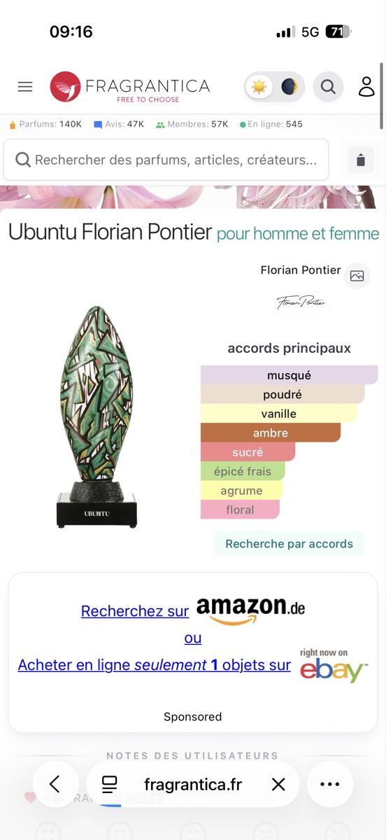 Profumi & Eau de Toilette:  Ubuntu Florian Pontier  Neu 2026, 2 ml – Usato da Sursee venduto da nri_sbv9 1