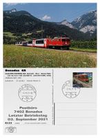 Bonaduz Sogn Mang Imboden Letzttag Post Bahn RhB Ge 4/4 605