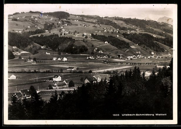 Cartes postales: Ulisbach-Schmidberg / Wattwil, Ortsparti – D'occasion à Berlin par bartko-reher