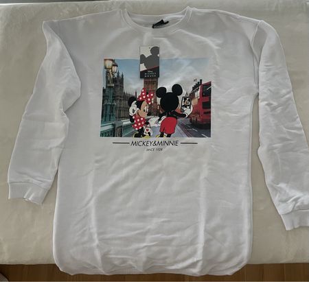 Mickey & Minnie Mouse Pullover, Gr. S, Neu mit Etikett!