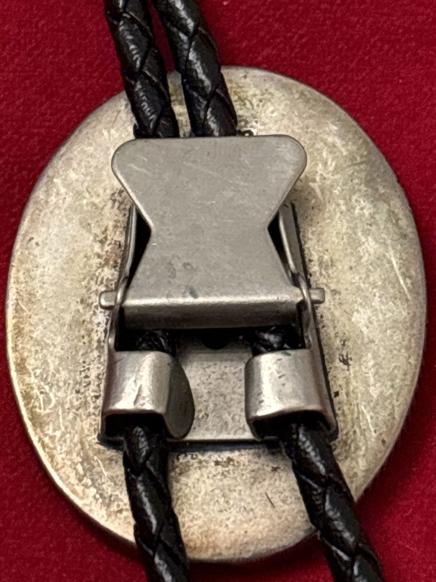 Cravatte: Western Bolo Tie, Silberfarben mit Stein – Usato da Zürich venduto da engebrunau 2