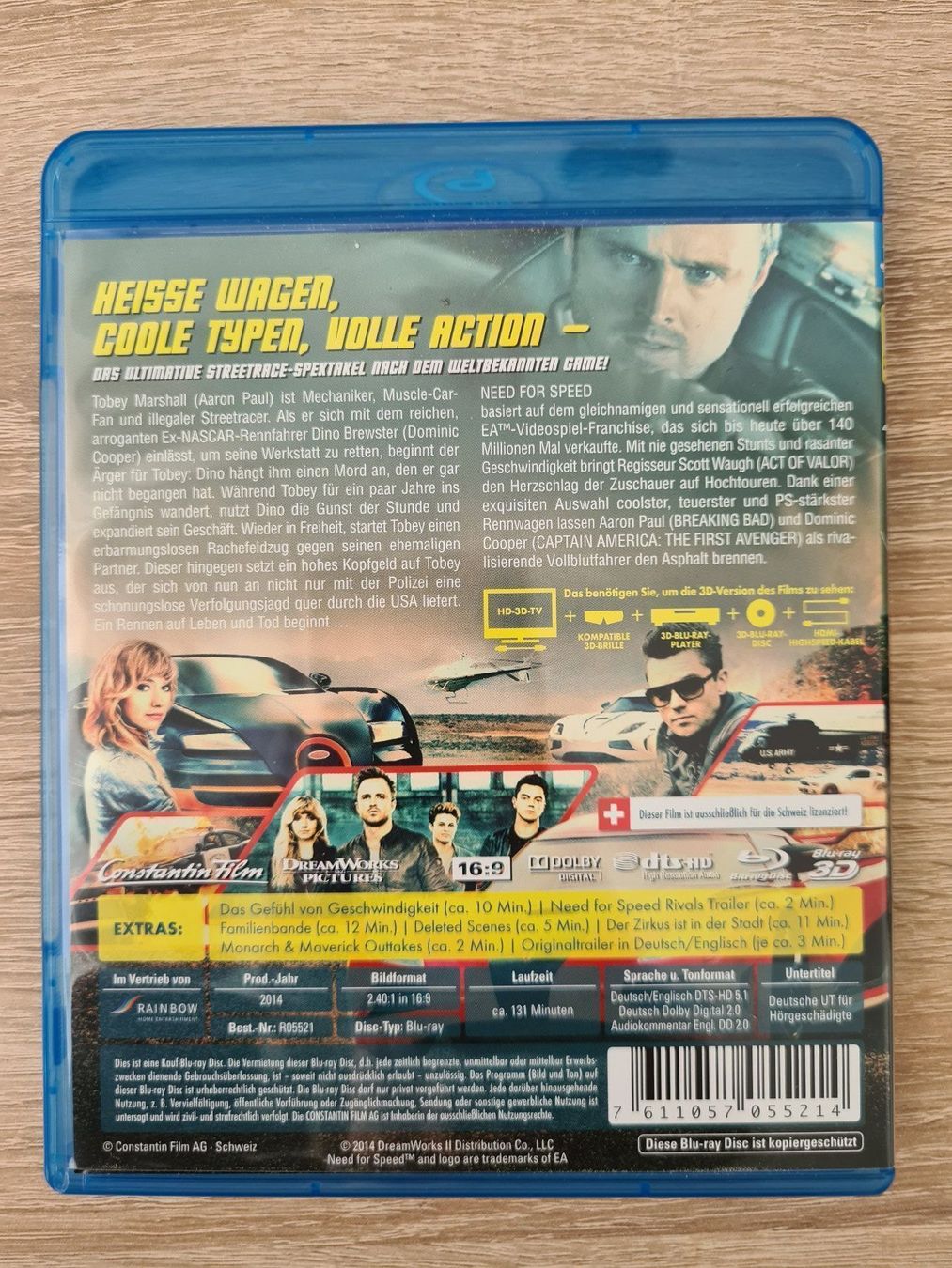 Tutti i DVDs: Need For Speed 3D - Blu-ray – Usato da Carouge GE venduto da Franllo 1