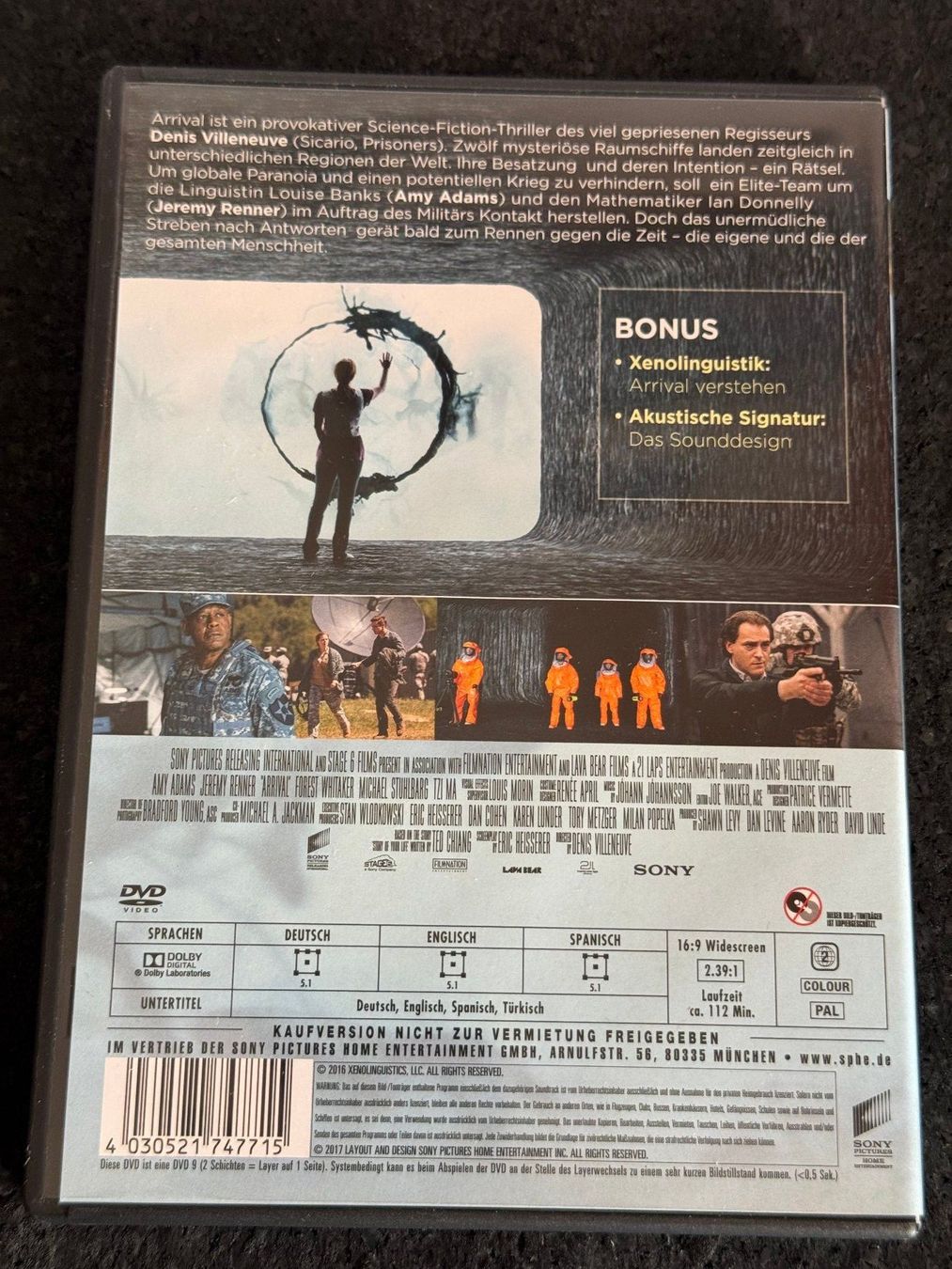 Tous les DVDs: ARRIVAL DVD DE/EN/SP – D'occasion à Fribourg par tschjoly 1