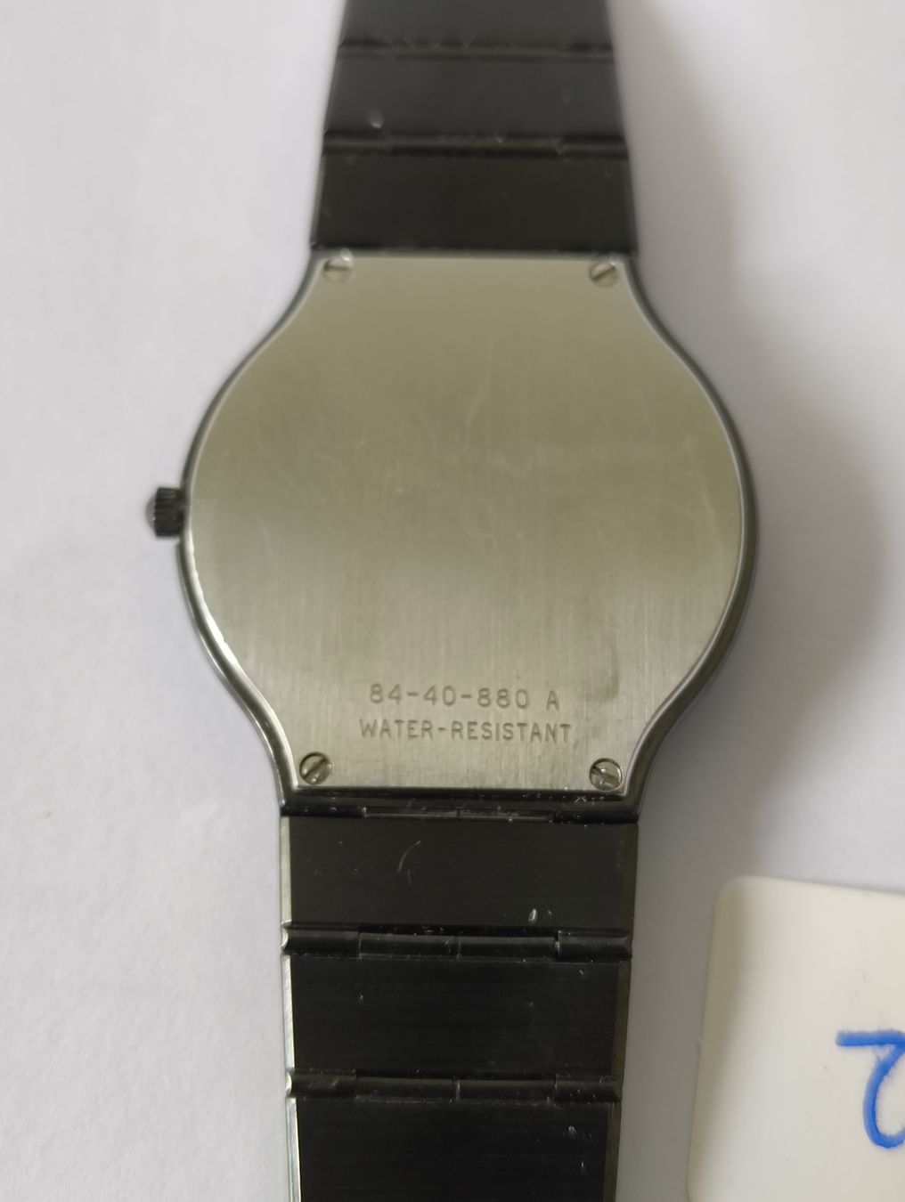 Movado Orologi: Edle Movado Museum Watch, Schwarz – Usato da Zürich venduto da Montres_P 2