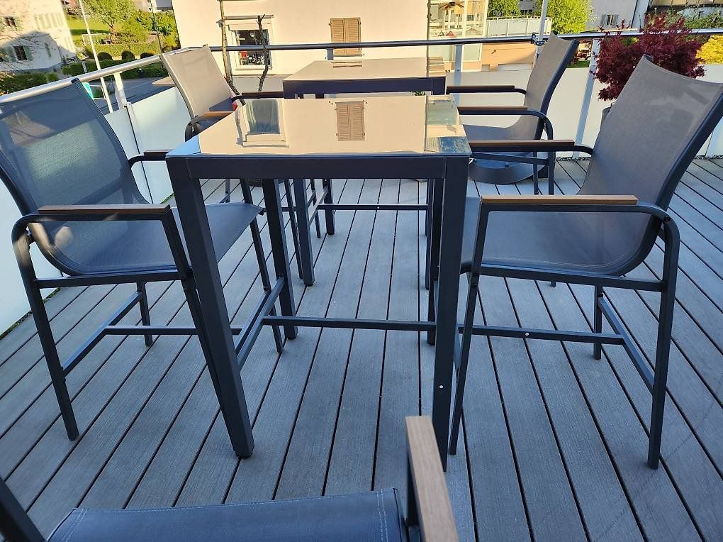 Set di tavolo e panche: 1 Set Outdoor Bartisch mit 2 Stühlen – Nuovo (secondo la descrizione) da Stans venduto da man_tgd9 1