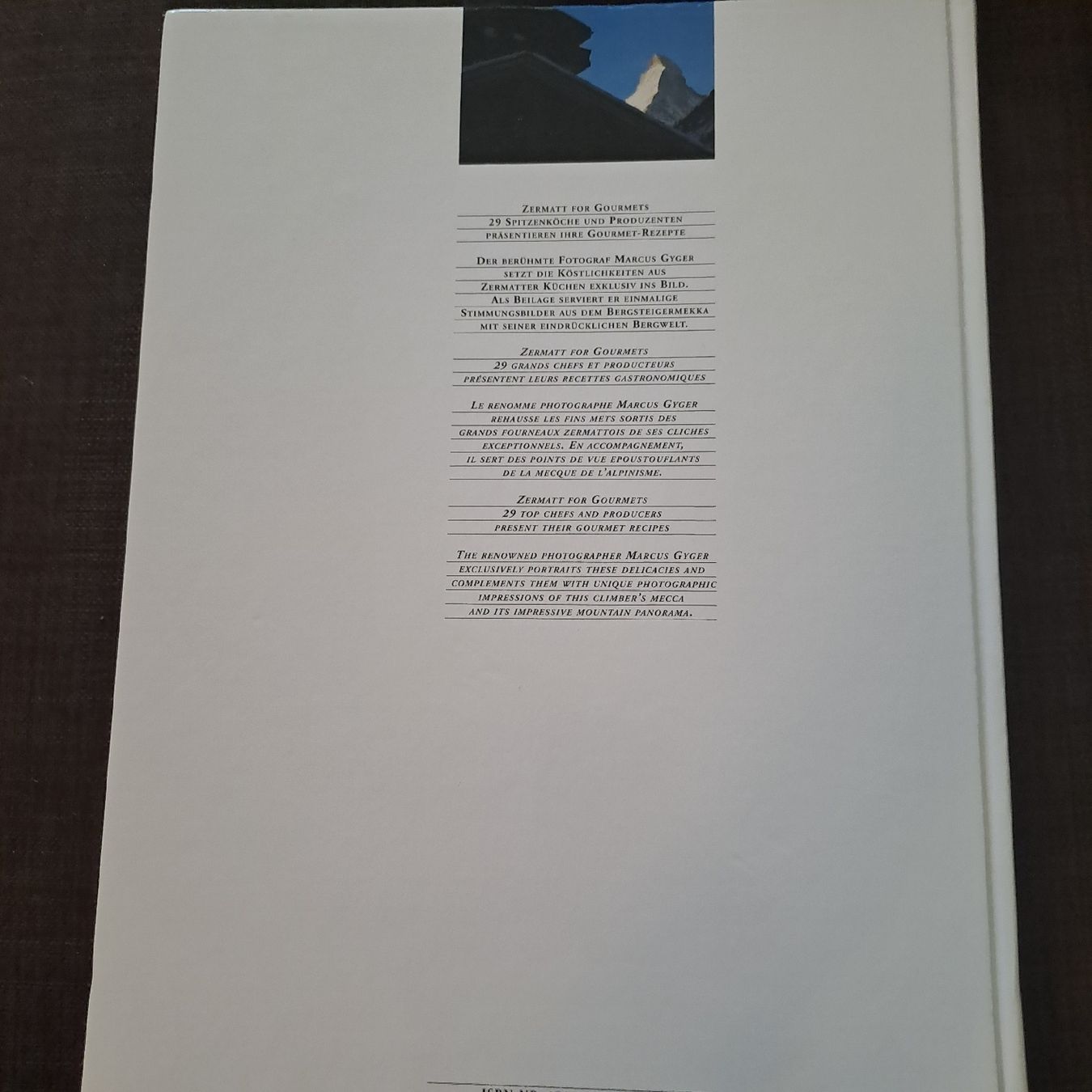 Libri: Zermatt for Gourmets – Usato da Oberengstringen venduto da ger_v5h5 1
