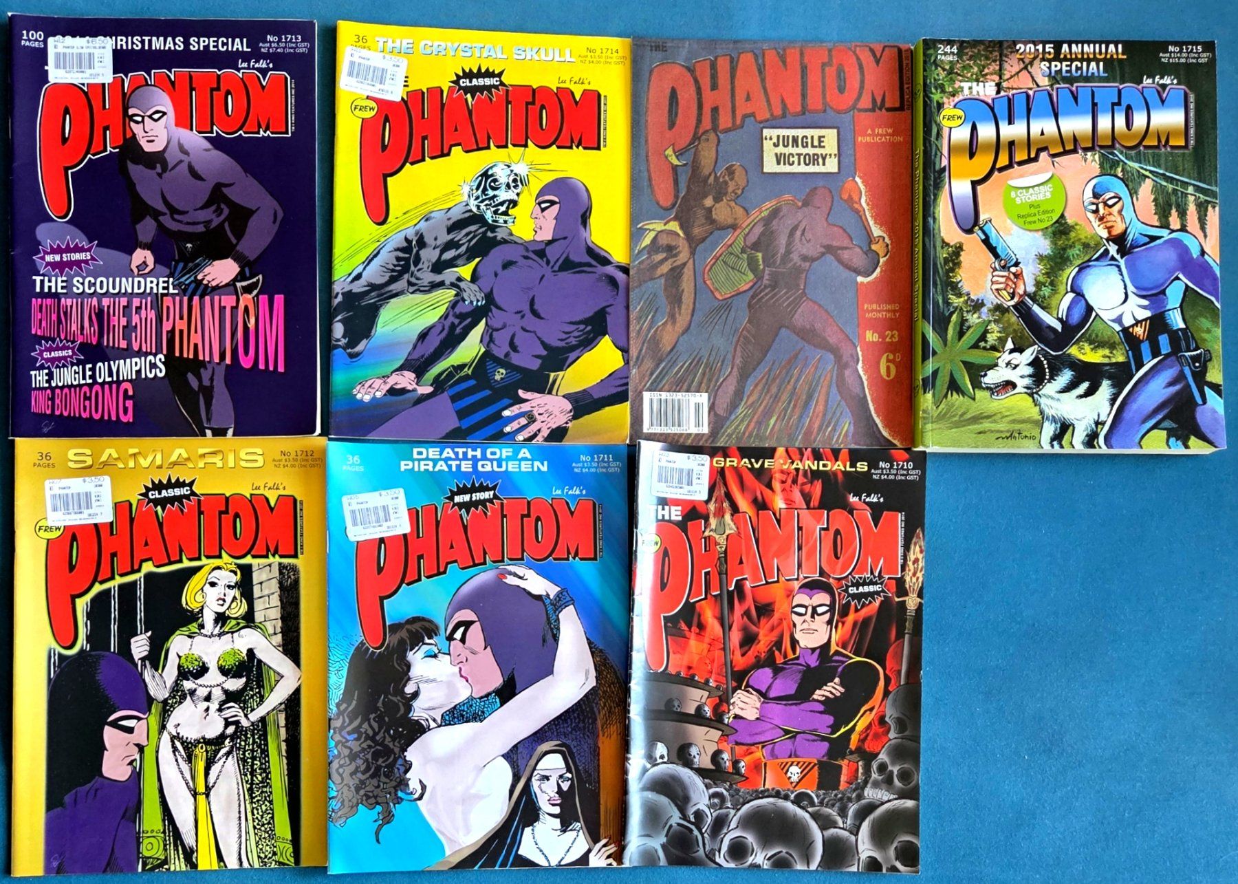Fumetti: The Phantom - 7 Australian Issue Magazines - Comics – Usato da Reinach BL venduto da solidsenders