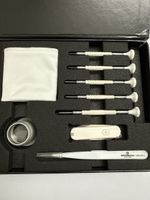 Coffret Bergeon tournevis loupe, microfibre brucelles