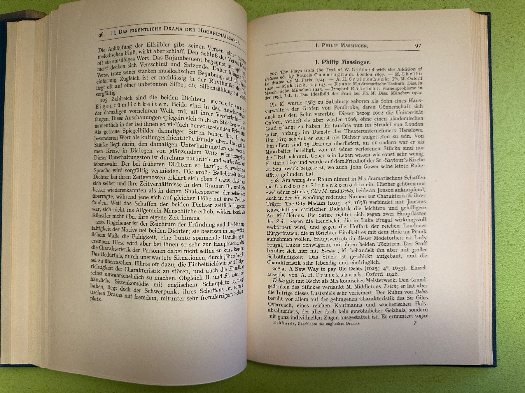 Bücher: Eduard Eckhardt: Das englische Drama 2 Bde. – Gebraucht aus Zürich von allp 8