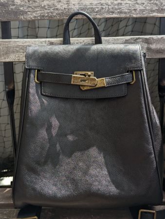 Eleganter Rucksack in Birkin Optik