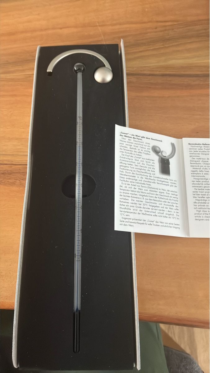 Sonstiges für Haushalt & Wohnen: Comet Weinthermometer mit Geschenkbox – Gebraucht aus Zuzwil SG von simbo11