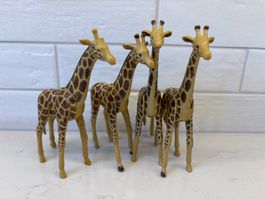 Lot de 4 figurines girafes en plastique occasion
