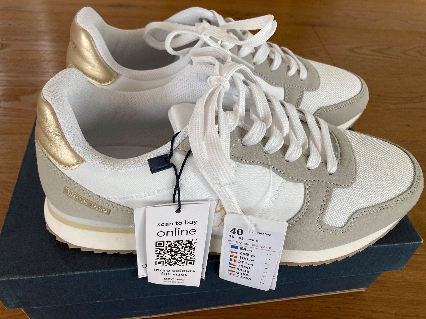 US Polo Damenschuhe: NEUE U.S. Polo Sneaker Damen, Grösse 40 – Neu und originalverpackt aus Rudolfstetten von Wintertraum
