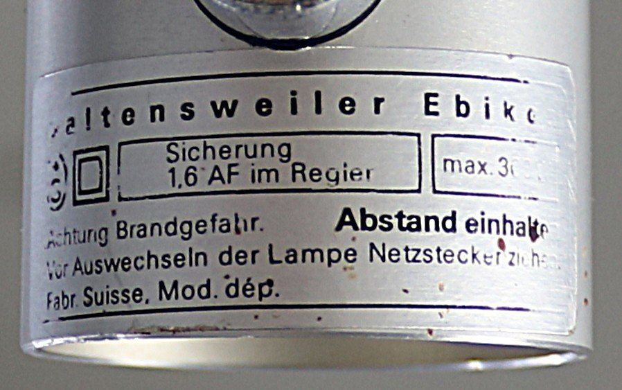 Baltensweiler Lampade: Baltensweiler Bogenlampe mit Halo Stativ – Usato da Volketswil venduto da brockipfannenstil 7