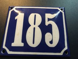hausnummer 185 /antik/nummernschild