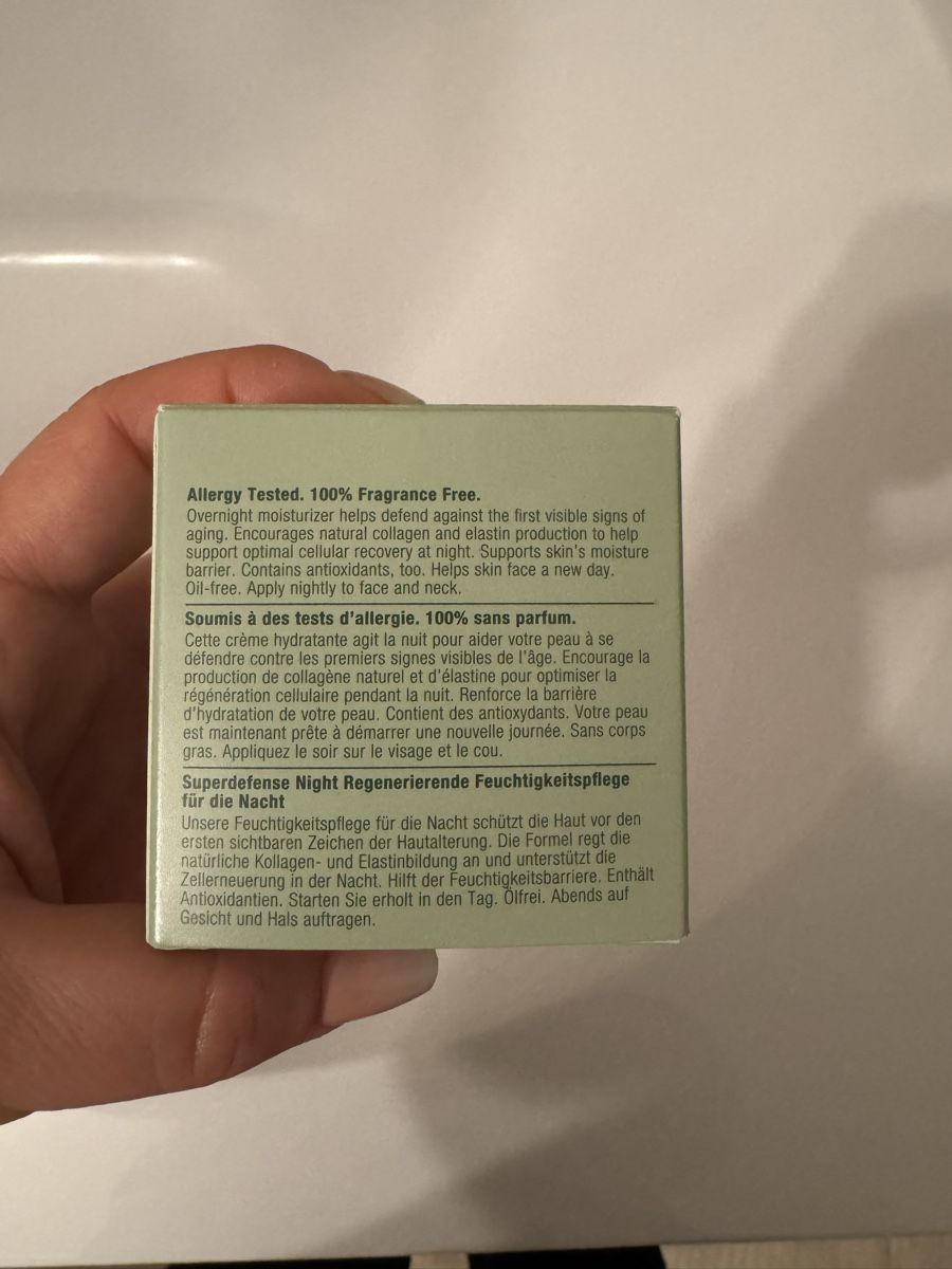Clinique Cura del viso: Clinique superdefense night – Nuovo e nell'imballaggio originale da Bergdietikon venduto da LA-Sunshine 1