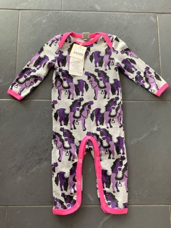 Maxomorra Strampler Pyjama Pferde Gr. 68 NEU mit Etikett