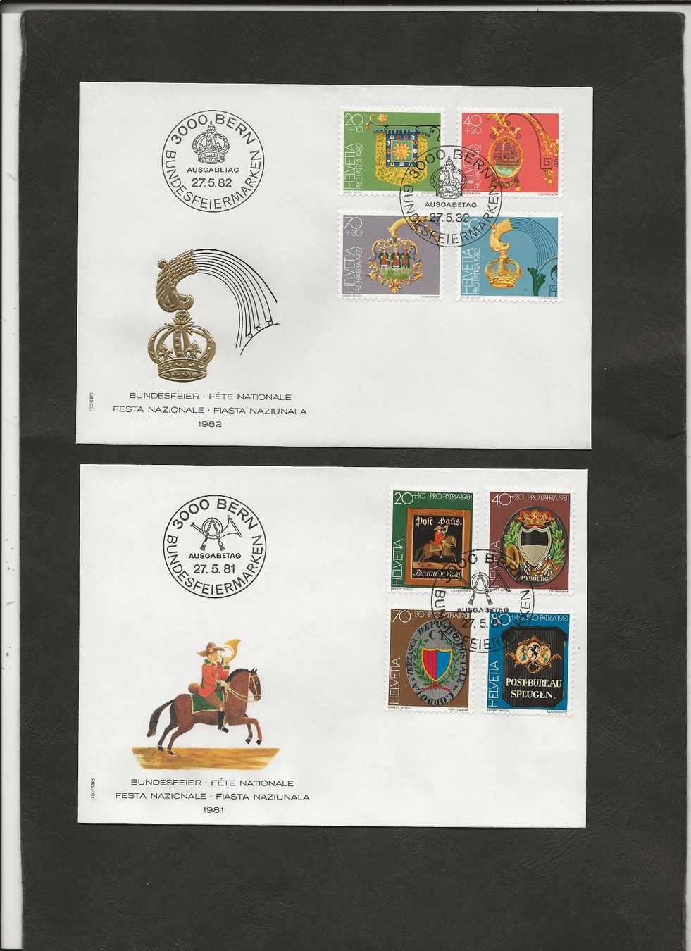 Tutti i francobolli: Schweiz Pro Patria FDC 1979 bis 1996 – Usato da Au ZH venduto da xelagreb01 8