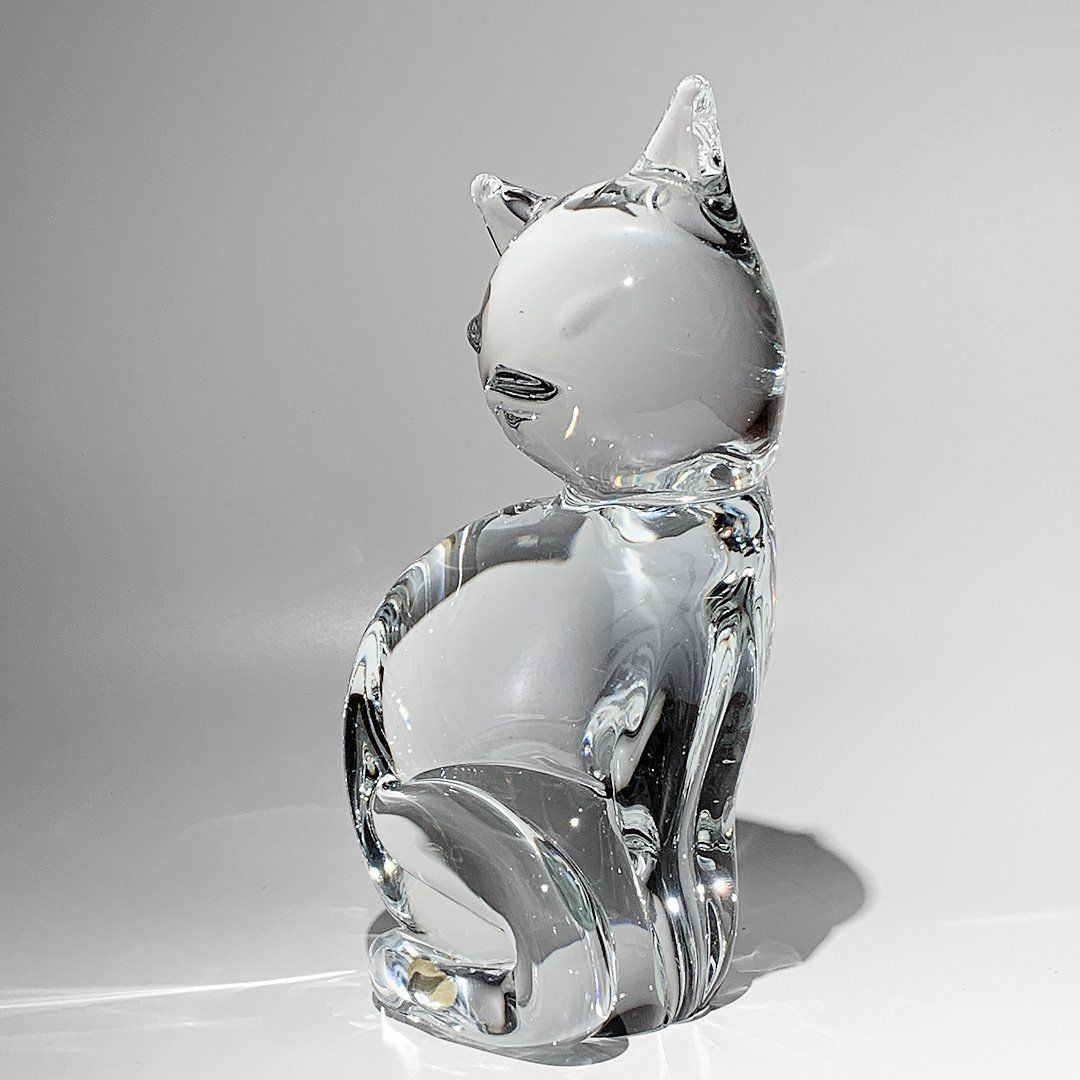 Sculture & Statue: Grosse Murano Glas Katze Skulptur – Usato da Luzern venduto da Eukalyptus 2