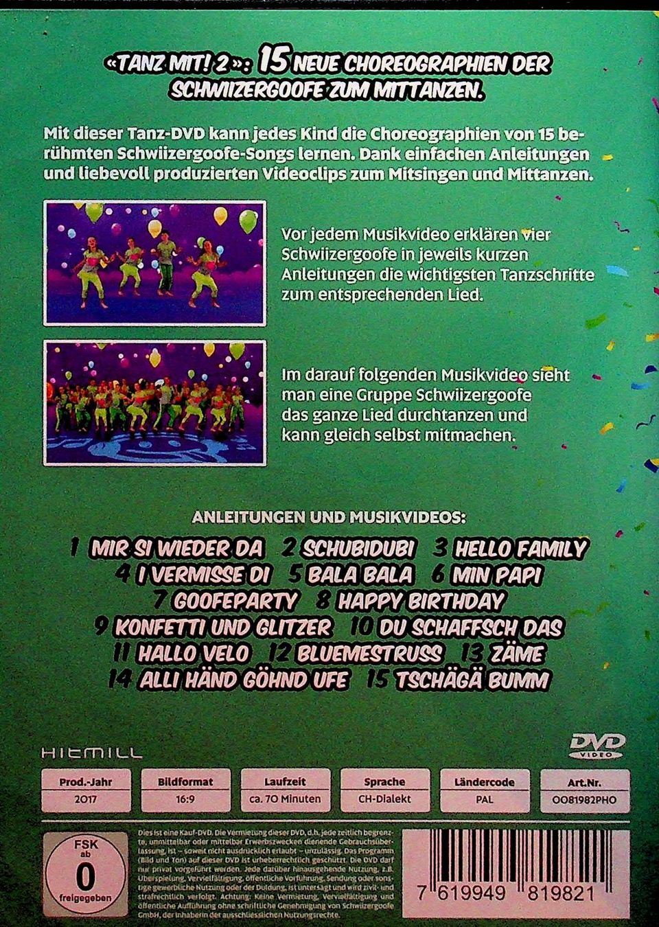 Tutti i DVDs: DVD Schwiizergoofe tanz mit 2 – Usato da Reitnau venduto da zao_6stq 1