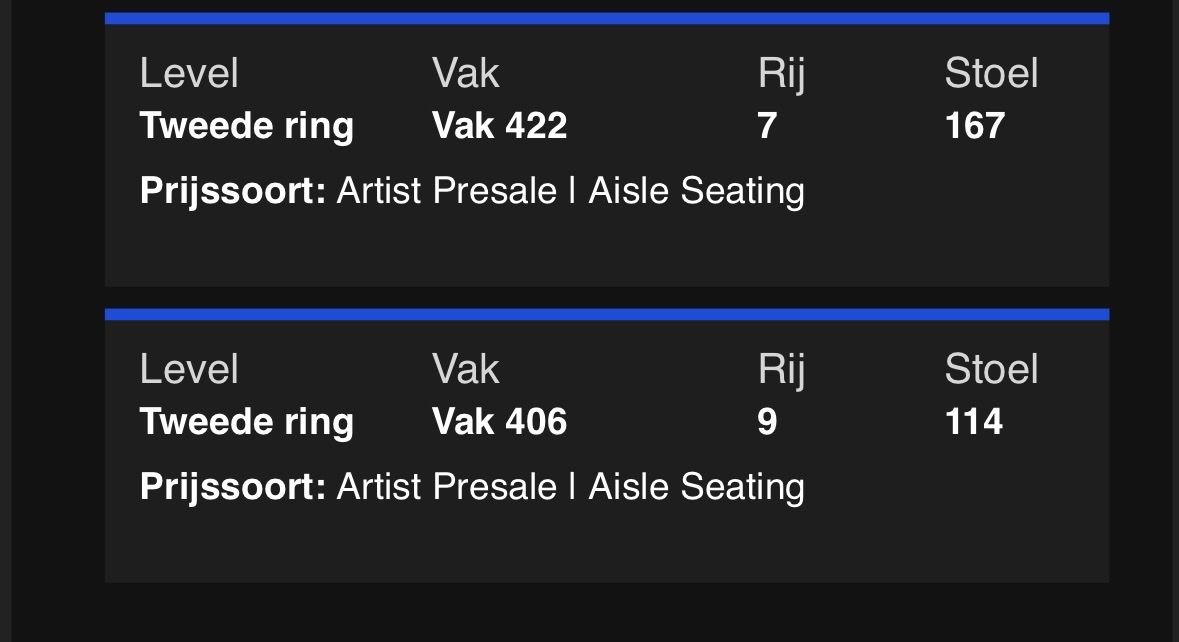 Biglietti: Bruno Mars Tickets Amsterdam – Nuovo (secondo la descrizione) da Gebenstorf venduto da noe_p6vw 3