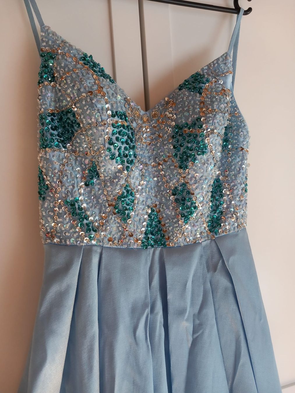 Kleider: Abendkleid hellblau – Glitzer Oberteil – Gebraucht aus Rickenbach SO von Marccoon 1