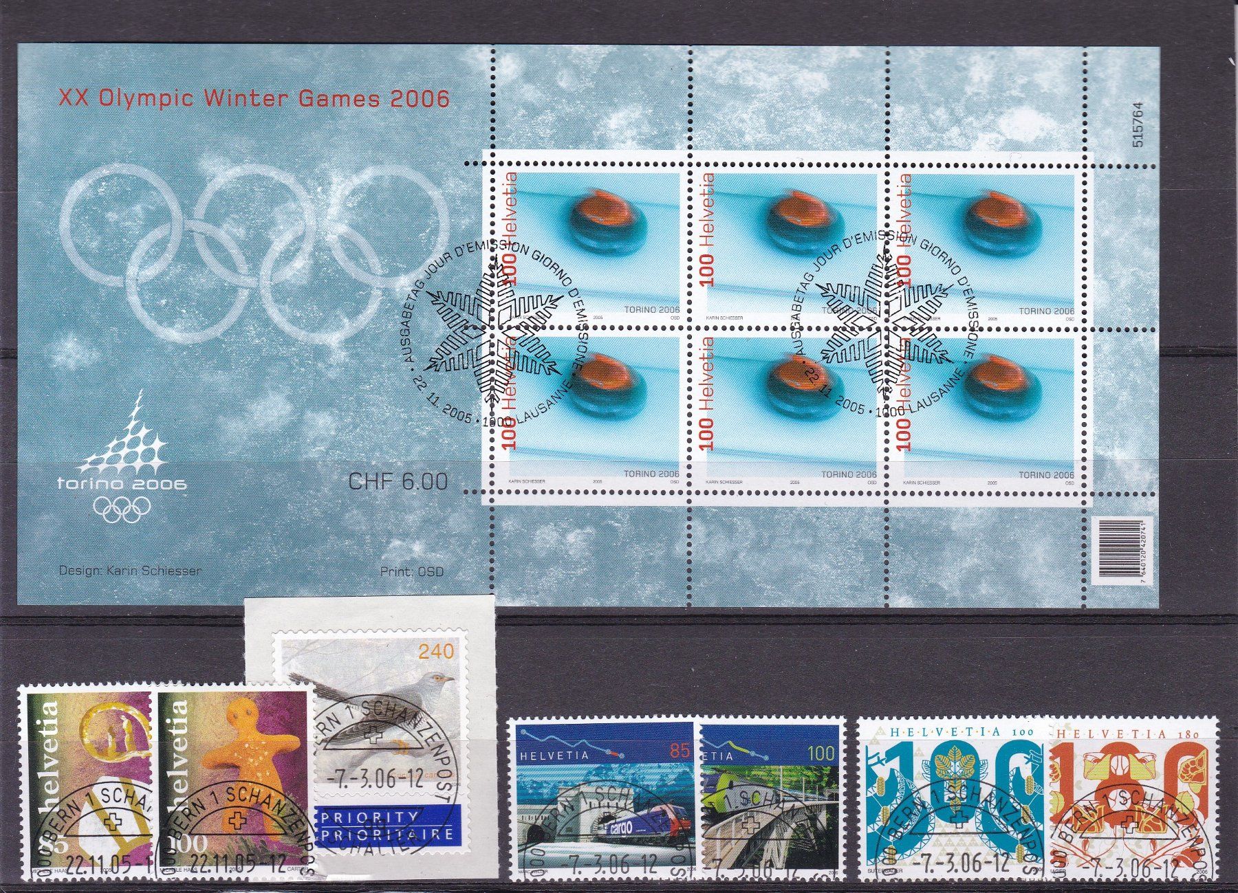 Tutti i francobolli: CH Briefmarken Lot ab 2005, ET – Usato da Münchwilen AG venduto da Nesar 3