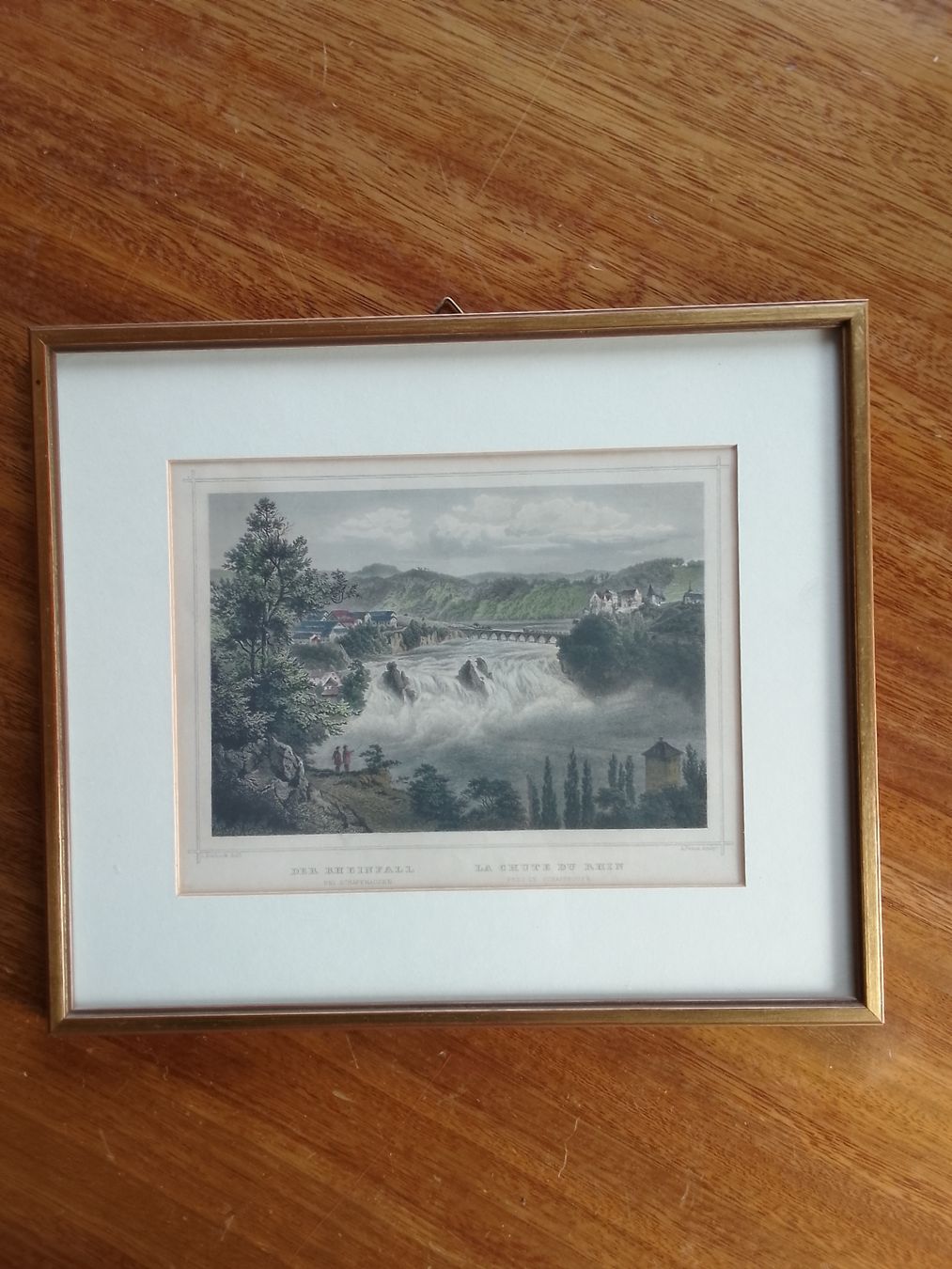 Incisioni: Stich Rheinfall mit Rahmen – Usato da Ebmatingen venduto da swiss.canadian