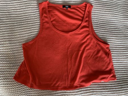 Crop top rouge