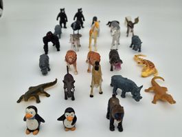 28x Riesen Wildtiere Figuren Set Zoo Safari Tiere 