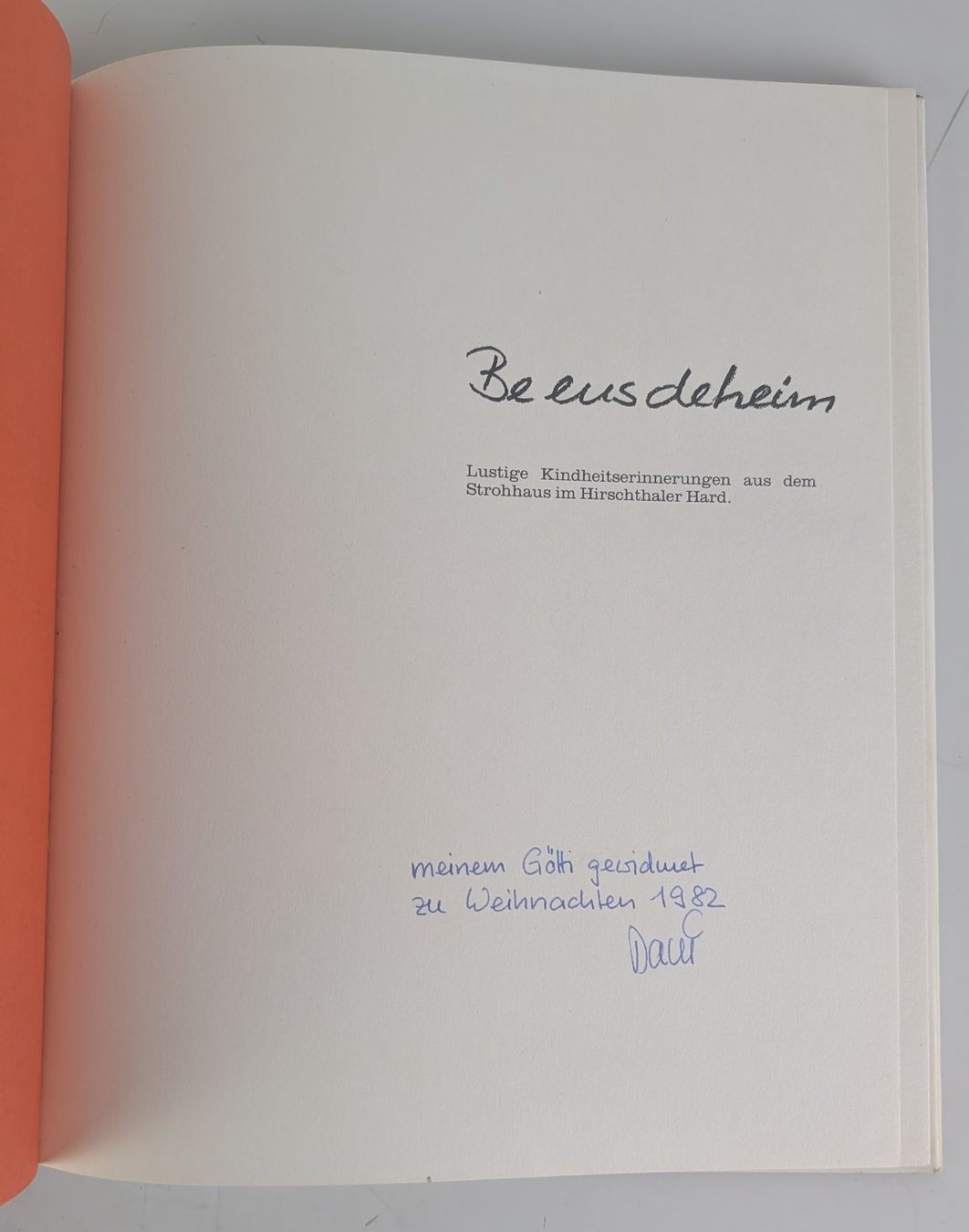 Libri: Be eus deheim, Elisabeth Knechtli, Daniel Gerhard, Top! – Usato da Zürich venduto da axolottchen 3