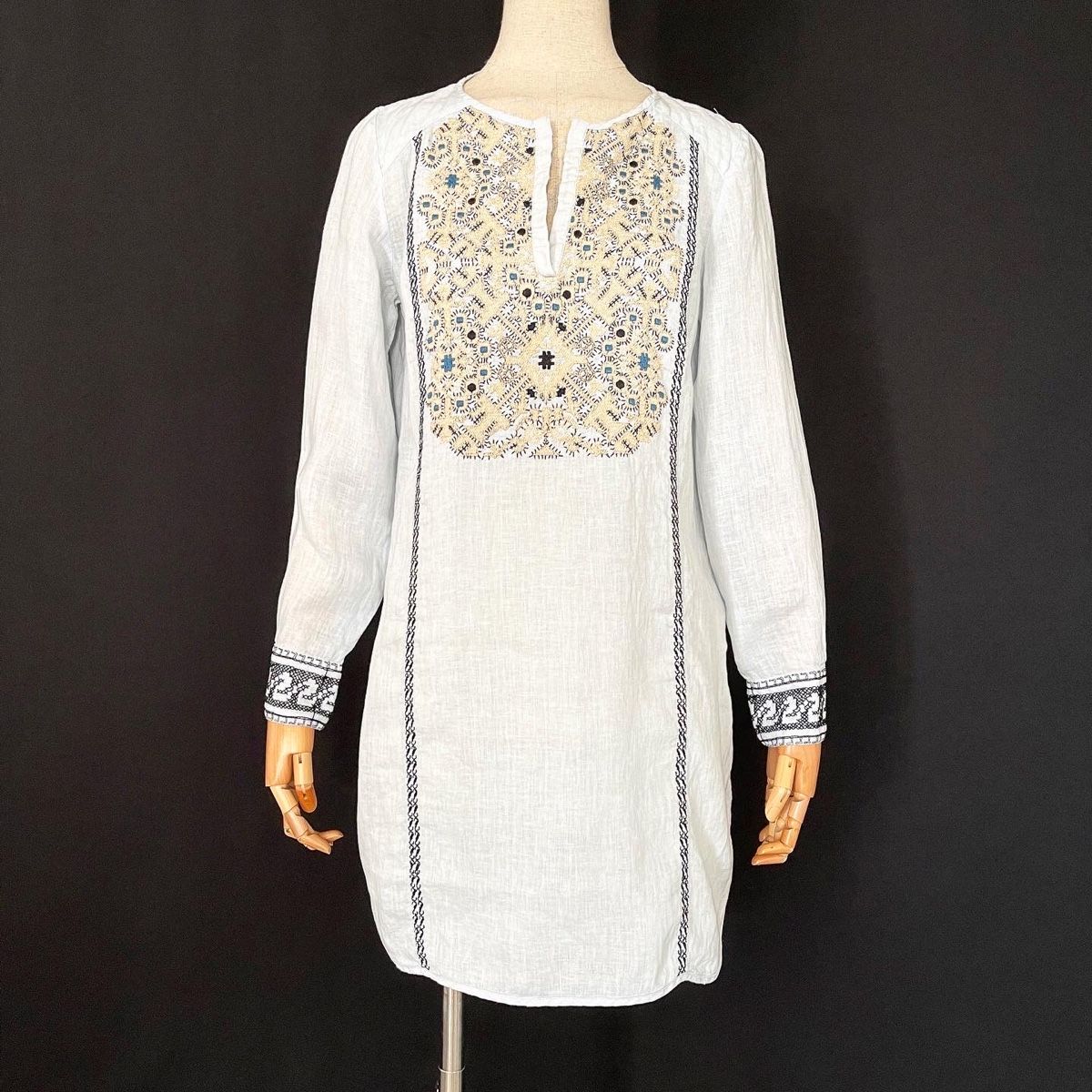 Tuniken: 120% LINO Tunic with Embellishment – Neu (gemäss Beschreibung) aus Freienbach von Avviivva_Shop