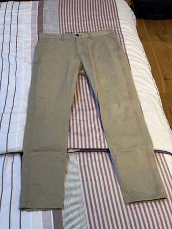 H&M Herren Chino Skinny Fit Gr. 34 beige
