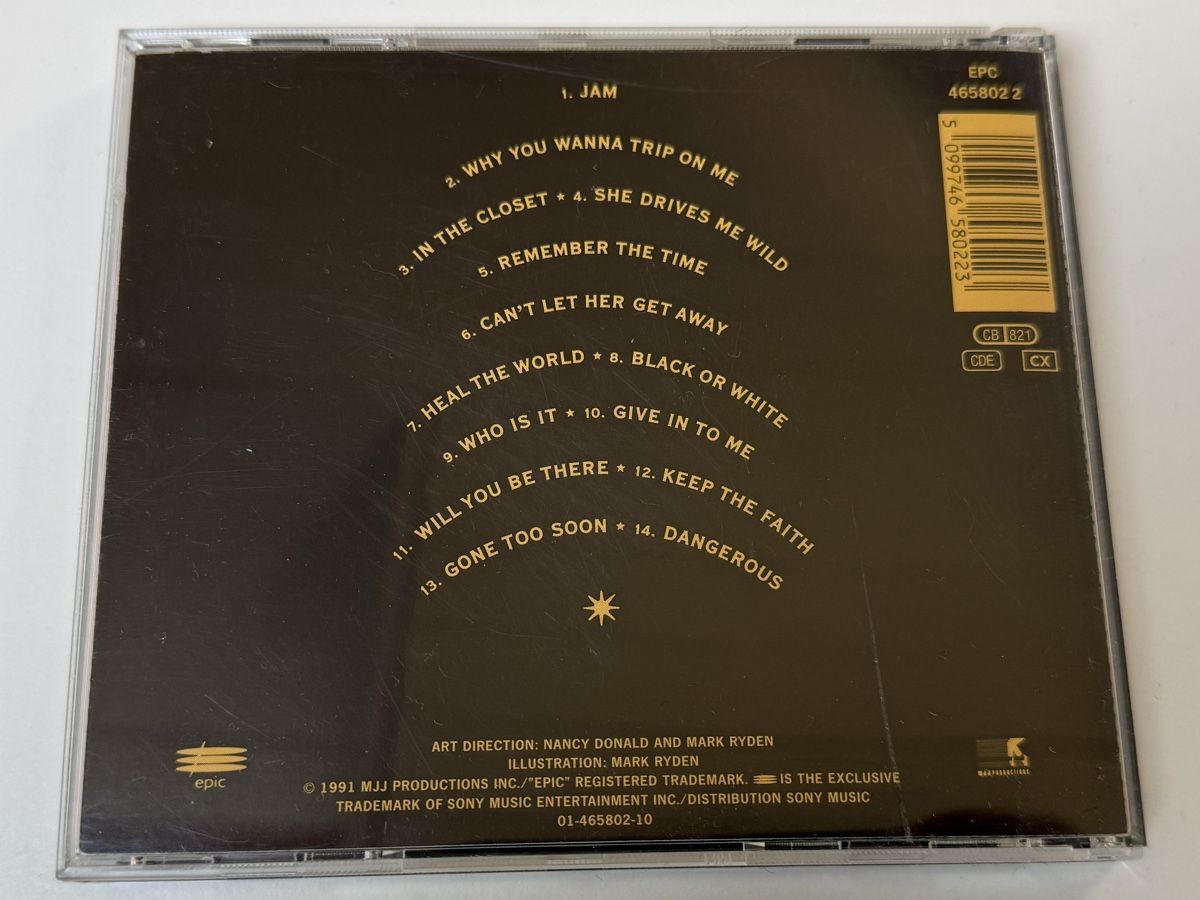 CDs: Michael Jackson - Dangerous CD – Gebraucht aus Oberried Brienz von Chyara 1