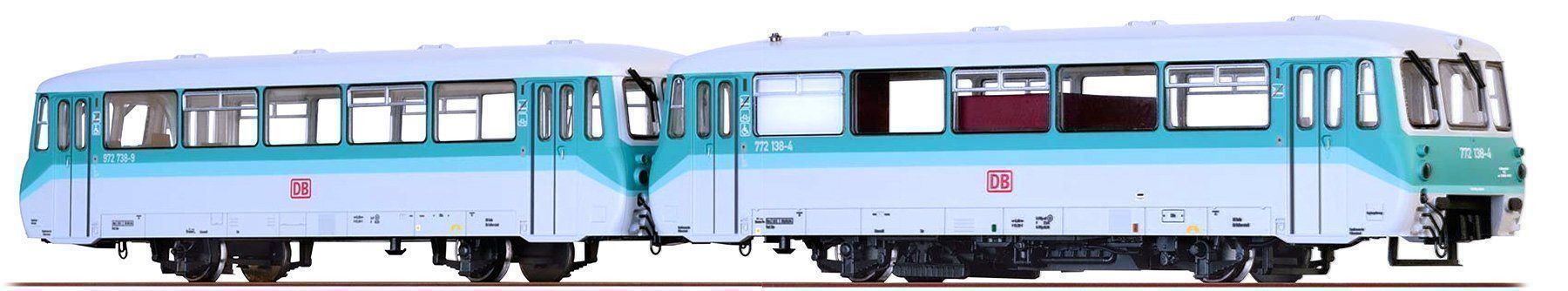 Brawa Modellini di ferrovie: BRAWA 44302 - Dieseltriebwagen BR 772 der DB - "Ferkeltaxe" – Nuovo e nell'imballaggio originale da Rotkreuz venduto da MOBAHN-1zu87